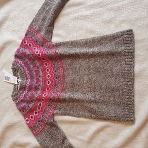 Grey and pink sweater